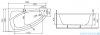 Polimat Frida wanna asymetryczna 150x90 prawa + obudowa + syfon 00273/00275/19975